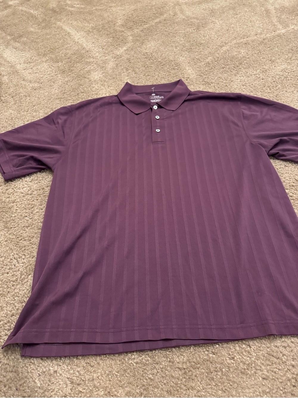 PGA Tour Men's Polo in Plum